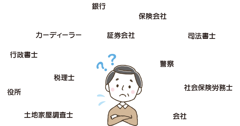 相続の種類が多すぎて終わらない！